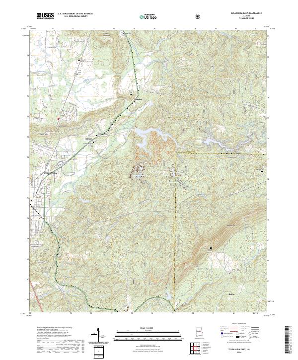 Sylacauga East, AL — USGS 7.5-minute topo (2024)
