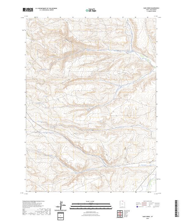 Sage Creek, UT — USGS 7.5-minute topo (2023)