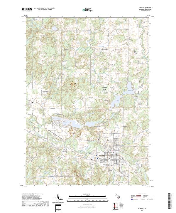 Hastings, MI — USGS 7.5-minute topo (2023)