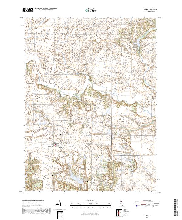 Victoria, IL — USGS 7.5-minute topo (2024)