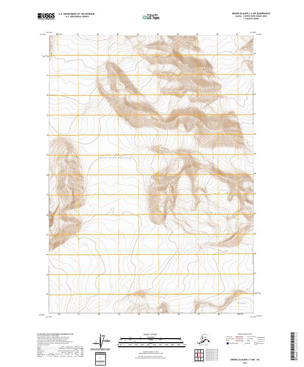 Bering Glacier C-1 NW, AK — USGS 7.5-minute topo (2024)