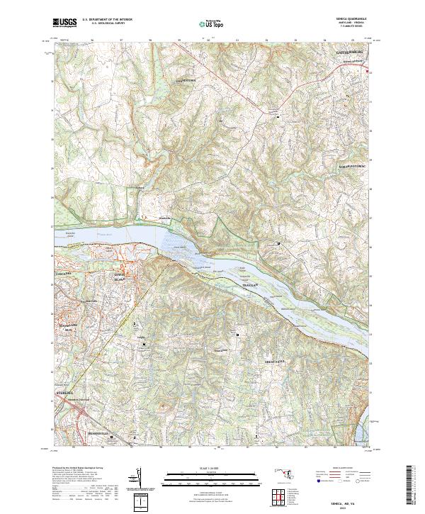 Seneca, MD-VA — USGS 7.5-minute topo (2023)