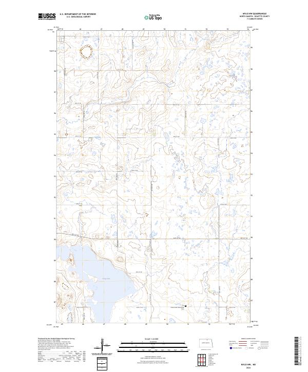 Mylo NW, ND — USGS 7.5-minute topo (2024)