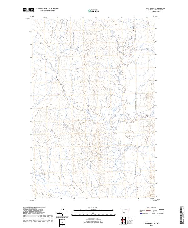 Rough Creek SW, MT — USGS 7.5-minute topo (2024)