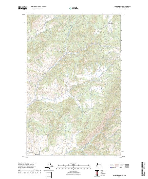 Blackhorse Canyon, WA — USGS 7.5-minute topo (2023)