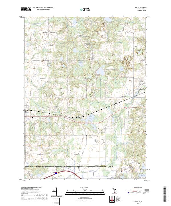 Galien, MI-IN — USGS 7.5-minute topo (2023)