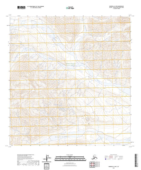 Nabesna A-3 NW, AK — USGS 7.5-minute topo (2023)