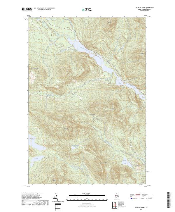 Chain of Ponds, ME — USGS 7.5-minute topo (2024)