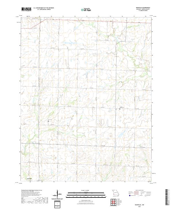 Nashville, MO — USGS 7.5-minute topo (2021)