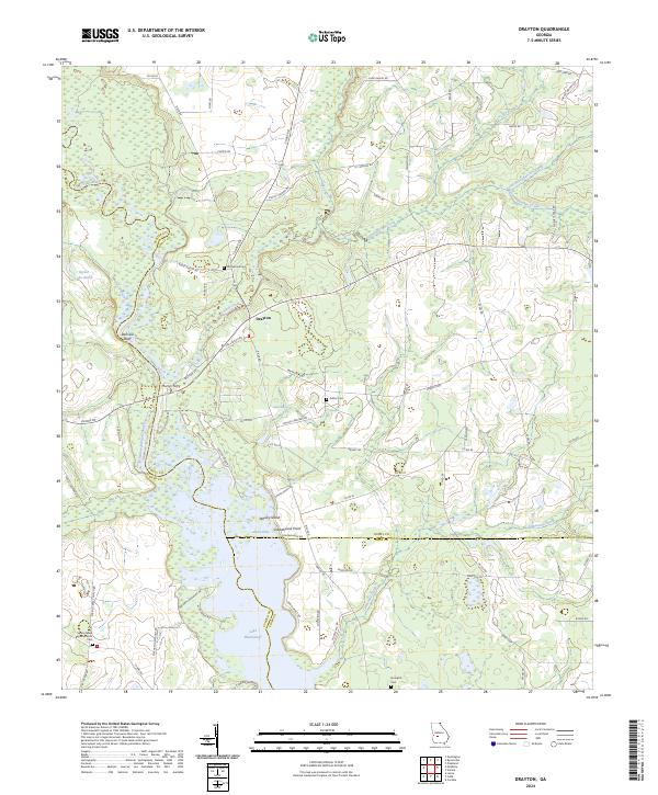 Drayton, GA — USGS 7.5-minute topo (2024)