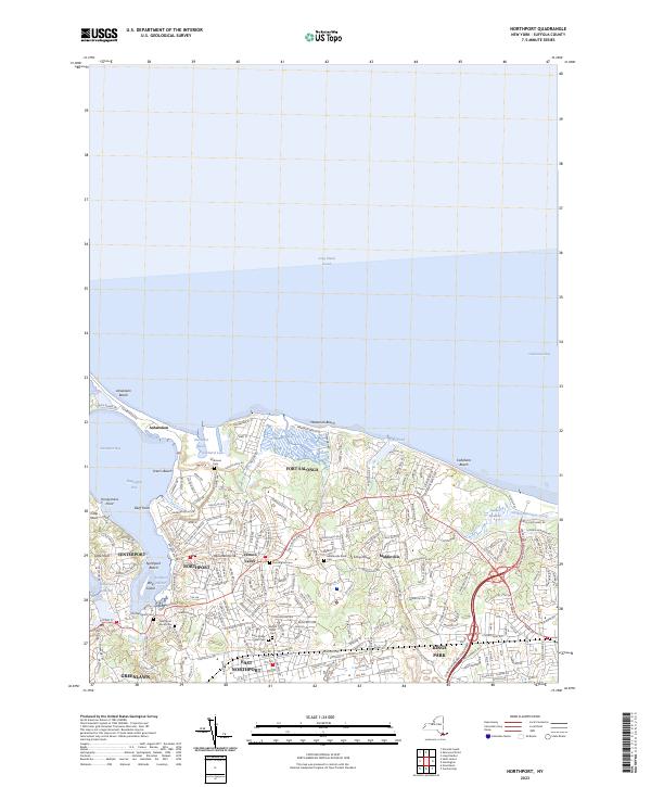 Northport, NY — USGS 7.5-minute topo (2023)
