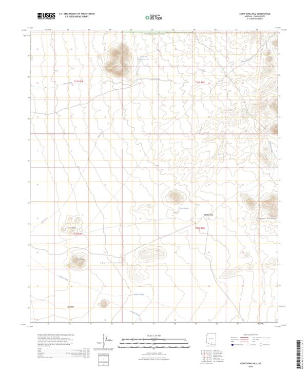 Koht Kohl Hill, AZ — USGS 7.5-minute topo (2026)