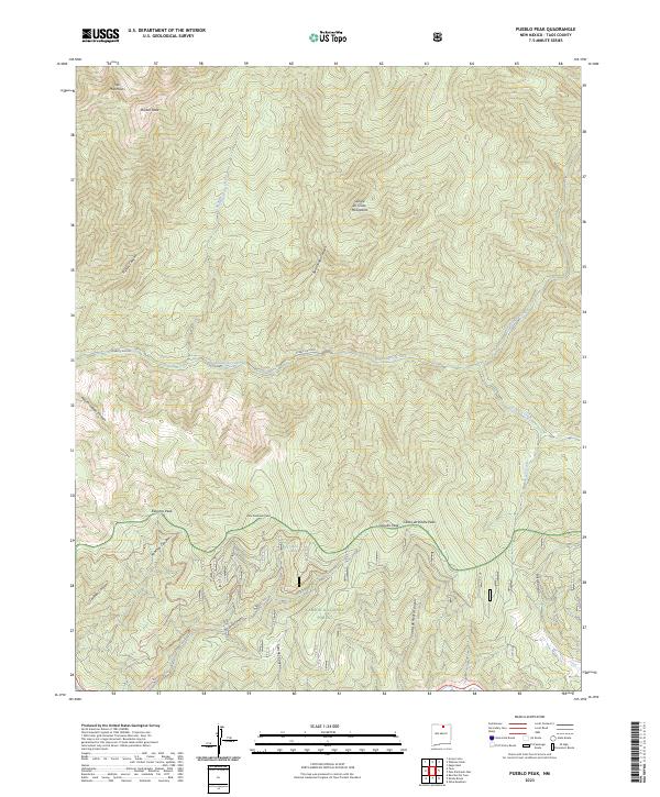 Pueblo Peak, NM — USGS 7.5-minute topo (2023)