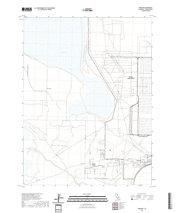 Herlong, CA — USGS 7.5-minute topo (2021)
