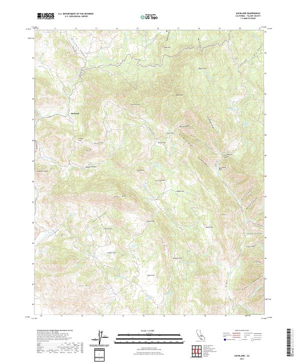 Auckland, CA — USGS 7.5-minute topo (2021)