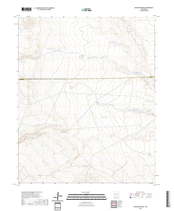 Comanche Ranch, NM — USGS 7.5-minute topo (2023)