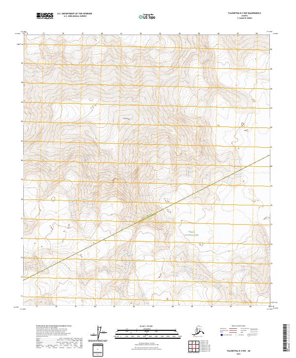 Talkeetna D-3 NW, AK — USGS 7.5-minute topo (2023)