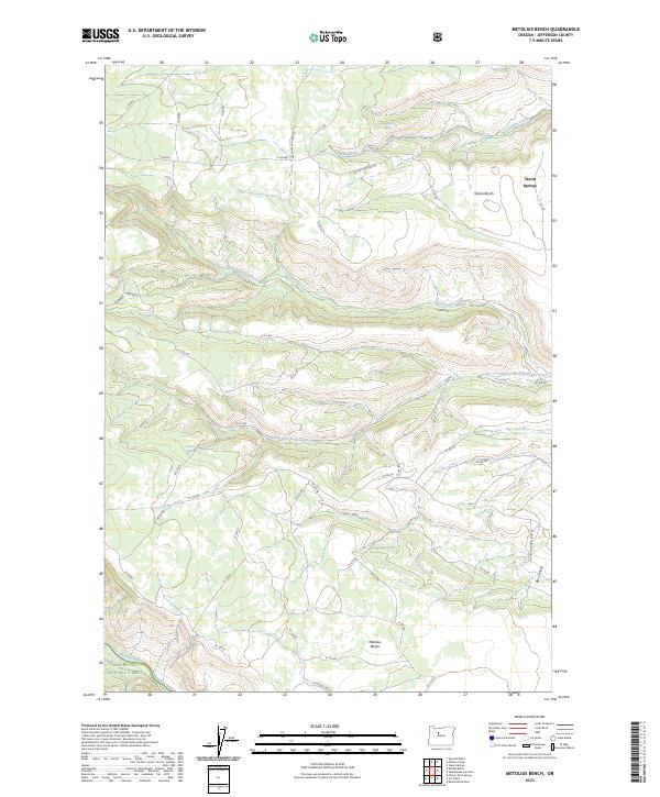 Metolius Bench, OR — USGS 7.5-minute topo (2023)