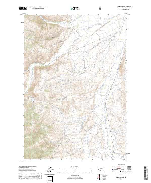 Everson Creek, MT — USGS 7.5-minute topo (2024)