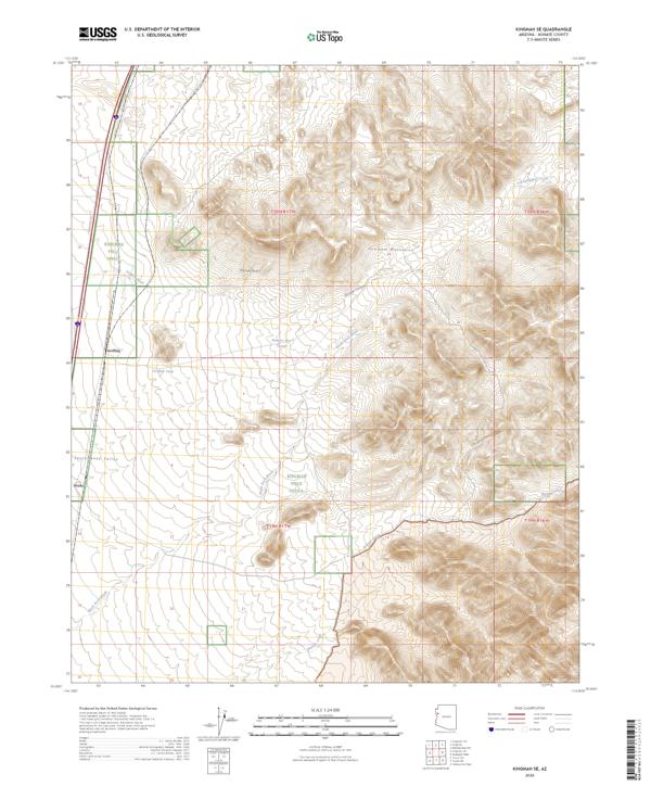 Kingman SE, AZ — USGS 7.5-minute topo (2026)