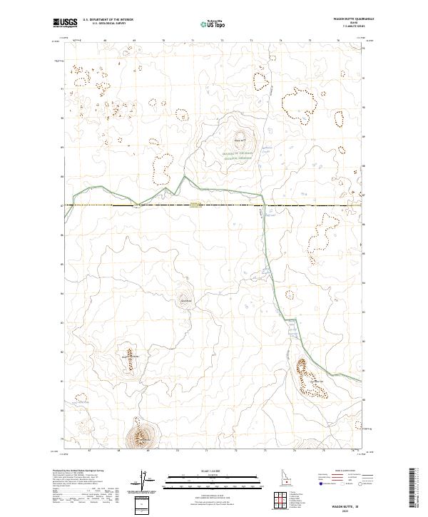 Wagon Butte, ID — USGS 7.5-minute topo (2023)
