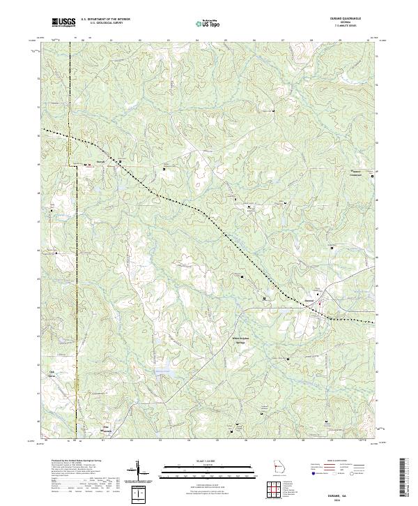 Durand, GA — USGS 7.5-minute topo (2024)