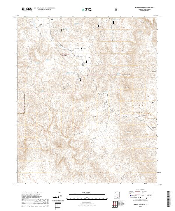 Teapot Mountain, AZ — USGS 7.5-minute topo (2021)