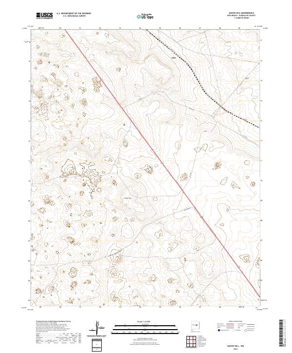 Gacho Hill, NM — USGS 7.5-minute topo (2023)