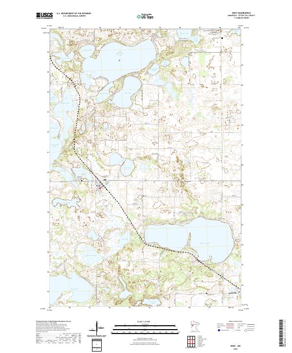 Dent, MN — USGS 7.5-minute topo (2022)