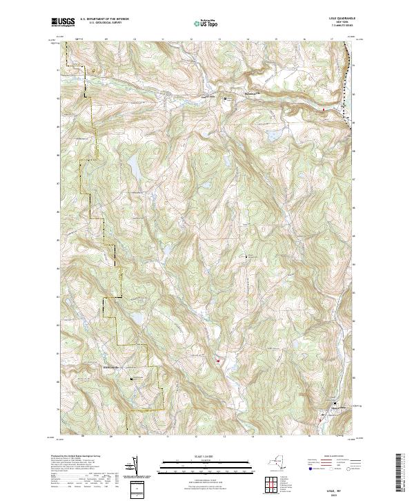 Lisle, NY — USGS 7.5-minute topo (2023)