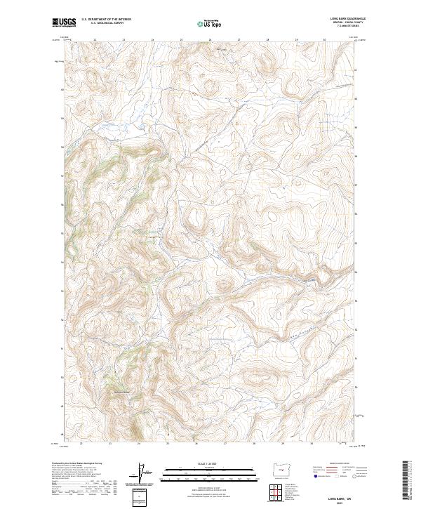 Long Barn, OR — USGS 7.5-minute topo (2023)