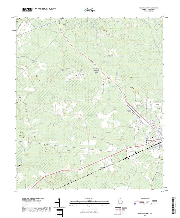 Homerville West, GA — USGS 7.5-minute topo (2024)