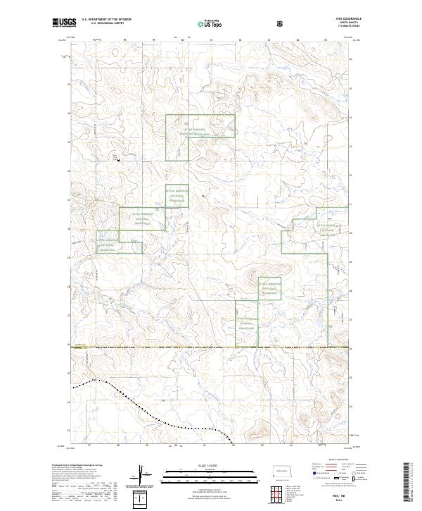 Ives, ND — USGS 7.5-minute topo (2024)