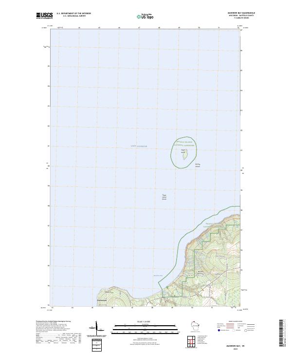 Mawikwe Bay, WI — USGS 7.5-minute topo (2023)