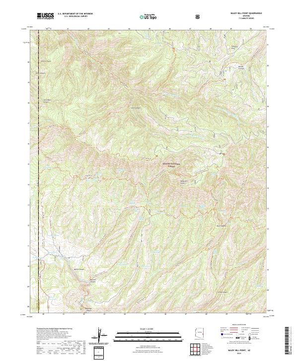 Baldy Bill Point, AZ — USGS 7.5-minute topo (2021)
