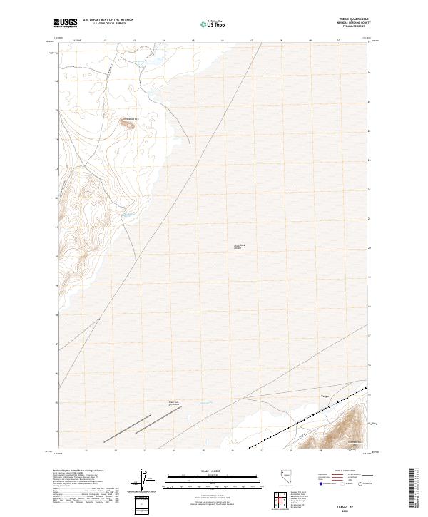 Trego, NV — USGS 7.5-minute topo (2021)