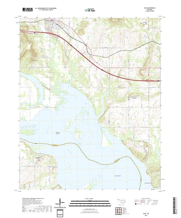 Vian, OK — USGS 7.5-minute topo (2022)