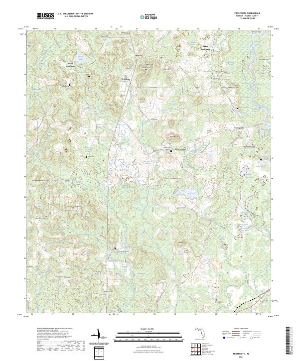 Prosperity, FL — USGS 7.5-minute topo (2024)