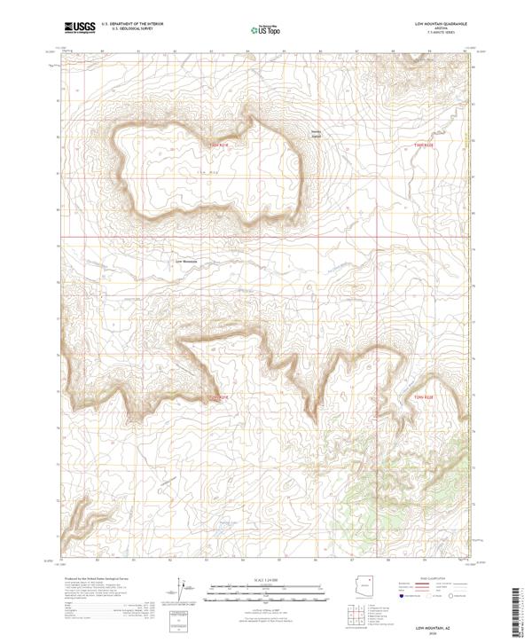 Low Mountain, AZ — USGS 7.5-minute topo (2026)