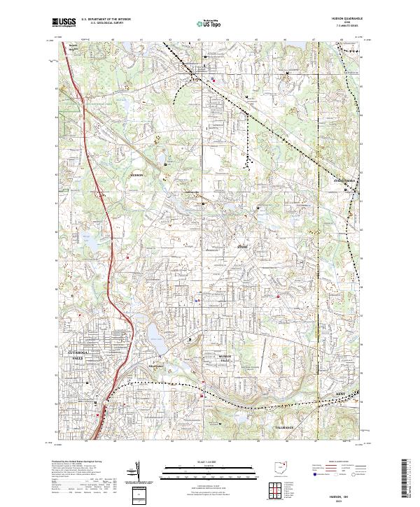 Hudson, OH — USGS 7.5-minute topo (2023)
