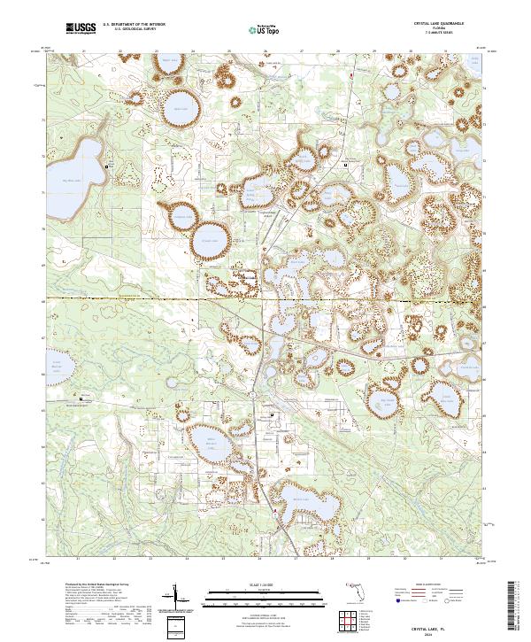 Crystal Lake, FL — USGS 7.5-minute topo (2024)