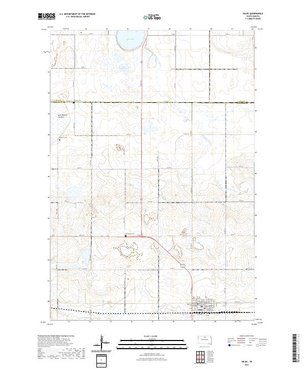 Selby, SD — USGS 7.5-minute topo (2021)