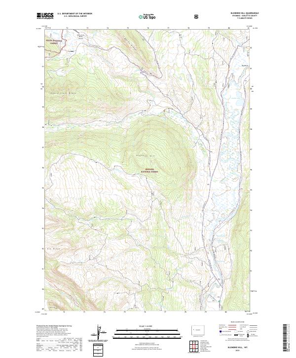 Klondike Hill, WY — USGS 7.5-minute topo (2021)