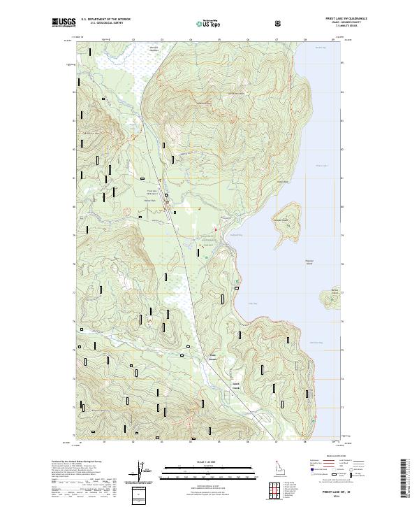 Priest Lake SW, ID — USGS 7.5-minute topo (2024)