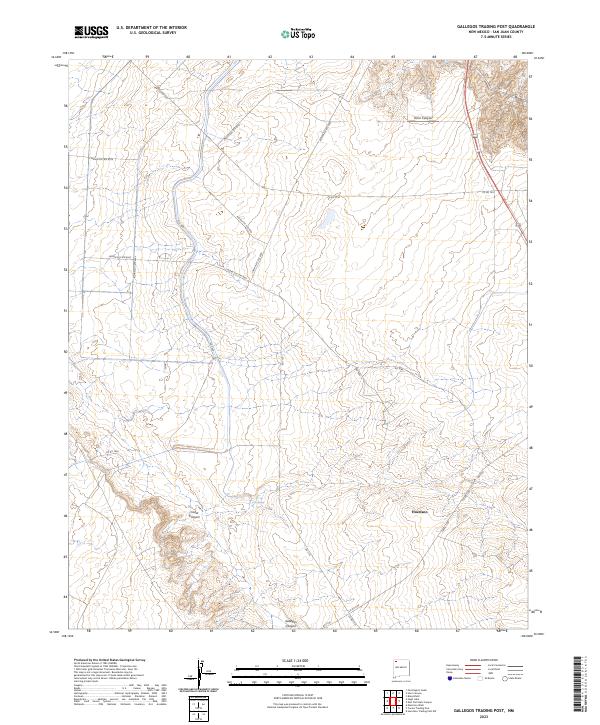 Gallegos Trading Post, NM — USGS 7.5-minute topo (2023)