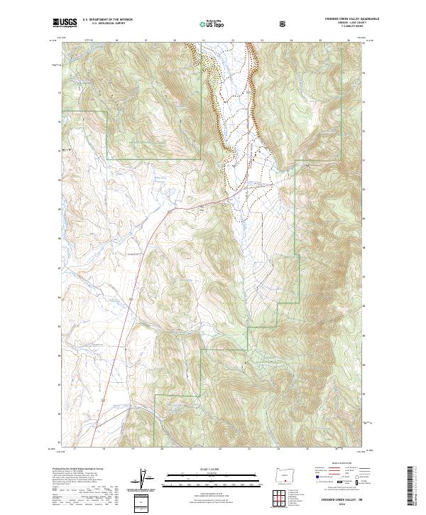Crooked Creek Valley, OR — USGS 7.5-minute topo (2024)