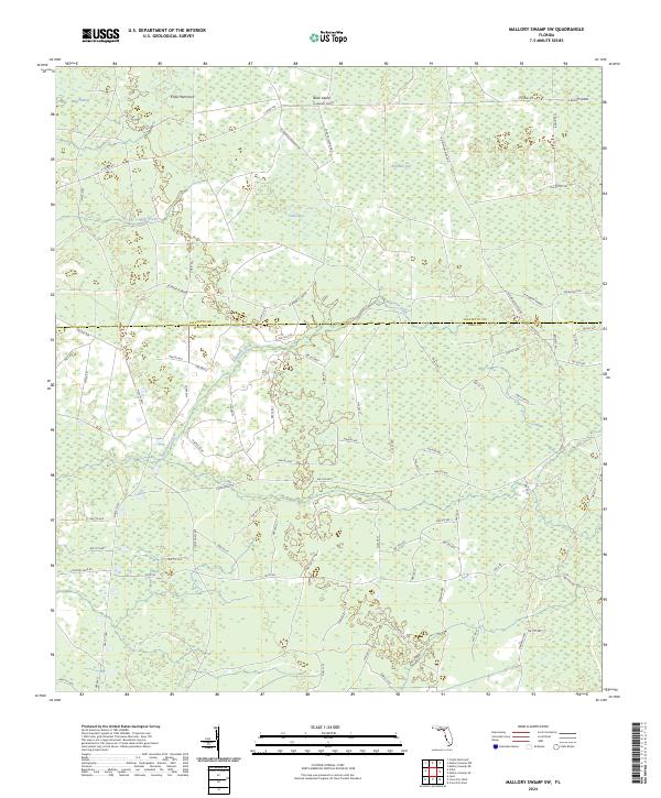 Mallory Swamp SW, FL — USGS 7.5-minute topo (2024)