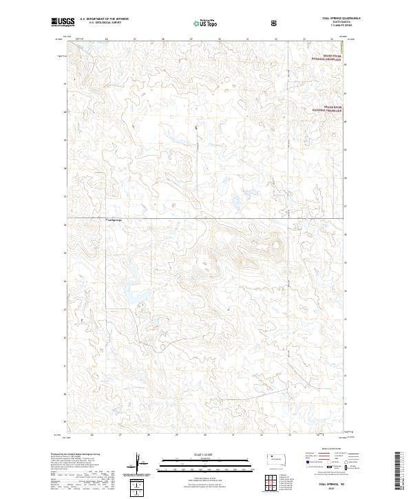 Coal Springs, SD — USGS 7.5-minute topo (2021)