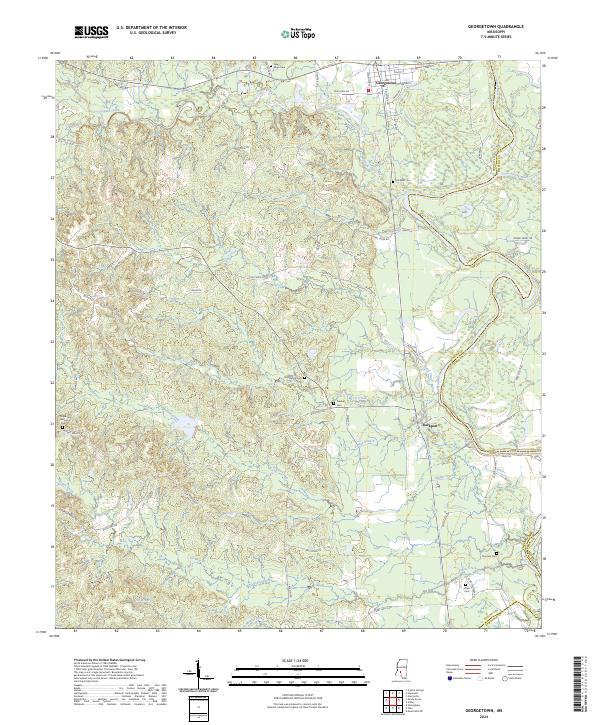 Georgetown, MS — USGS 7.5-minute topo (2024)