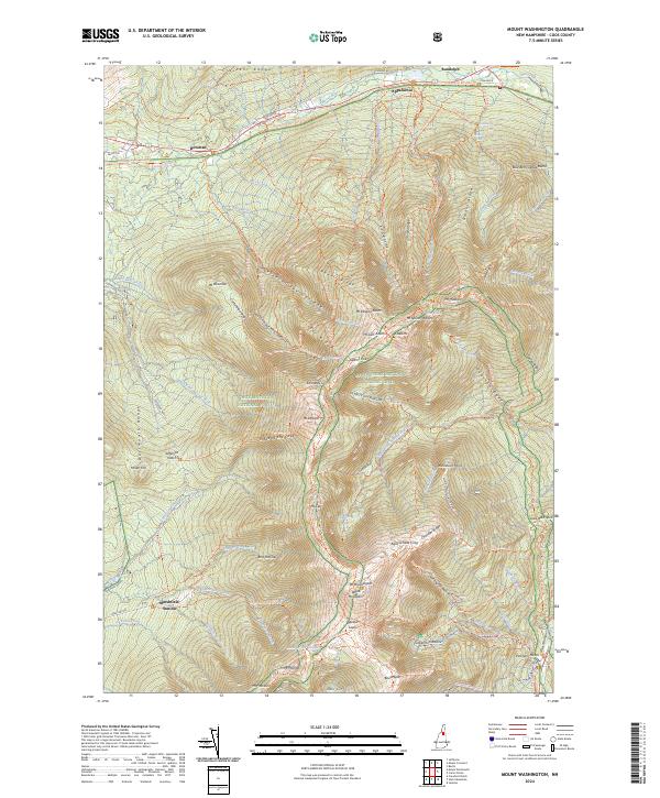 Mount Washington, NH — USGS 7.5-minute topo (2024)